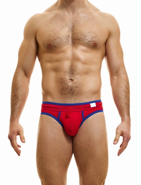 Briefs Modus Vivendi Retro Low-Cut Brief Internal Drawstring Red 14317 - SexyMenUnderwear.com