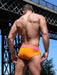 Briefs SUKREW "Bloc-Brief" Unlined For Extra Stretch Bold Orange/Pink 10 - SexyMenUnderwear.com
