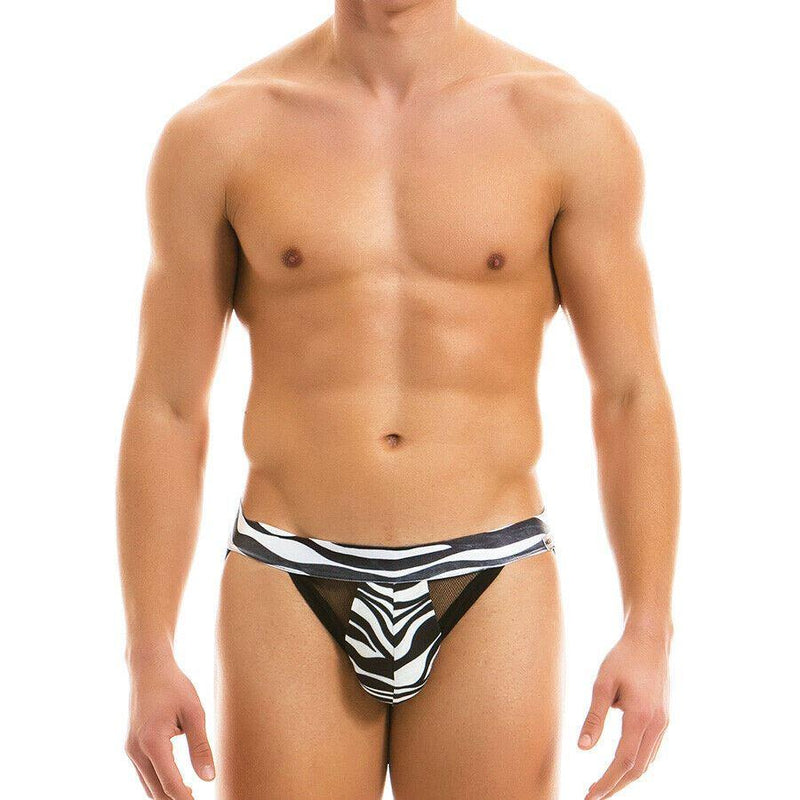 C-Throught Jock Modus Vivendi Viscose Jockstrap Transparent Panel ZEBRA 14911 43 - SexyMenUnderwear.com