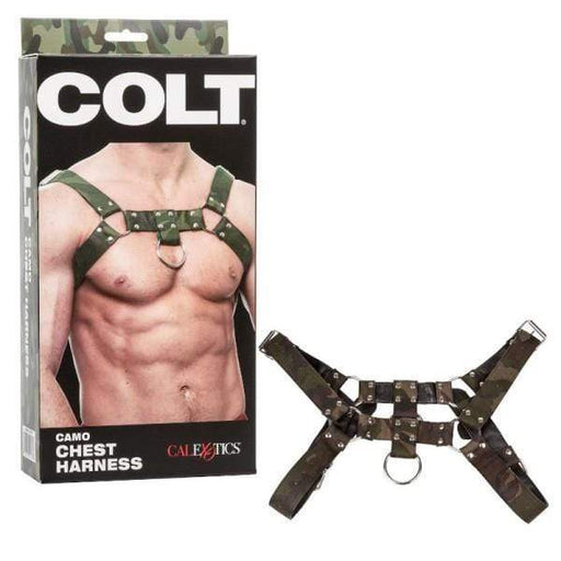 CalExotic Harness Colt bondage Restraints Chest Harnais Camo 2 - SexyMenUnderwear.com
