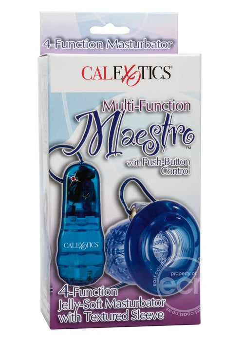 CalExotic Masturbator Maestro Vibrating Jelly Masturbator 4-Functions