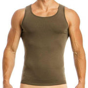 Camisole Modus Vivendi Tanktop Basics Cotton Tank Top Khaki 02831 57 - SexyMenUnderwear.com