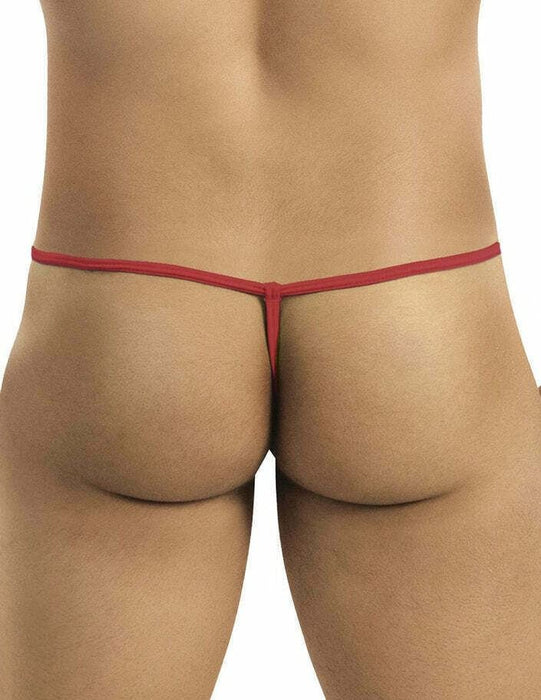 CANDYMAN G-String Super Soft & Sexy Thong Contoured Pouch Lift Red 9586 6 - SexyMenUnderwear.com