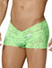 CandyMan Mens Boxer Briefs Lace Fabric Interest Green 99331 5 - SexyMenUnderwear.com