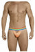 CandyMan Mens Thongs MicroFiber Sous Vetement Pour Homme Orange 99388 1 - SexyMenUnderwear.com