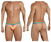 CandyMan Mens Thongs MicroFiber Sous Vetement Pour Homme Orange 99388 1 - SexyMenUnderwear.com