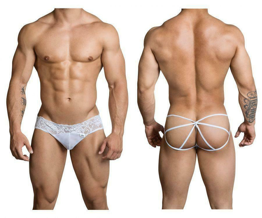 CandyMan Mens Thongs Super Sexy Tangas White 99300 7 - SexyMenUnderwear.com