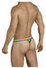 CANDYMAN Pride Thongs Romantic Sexy Gay Rainbow Flag Black 99388 1 - SexyMenUnderwear.com