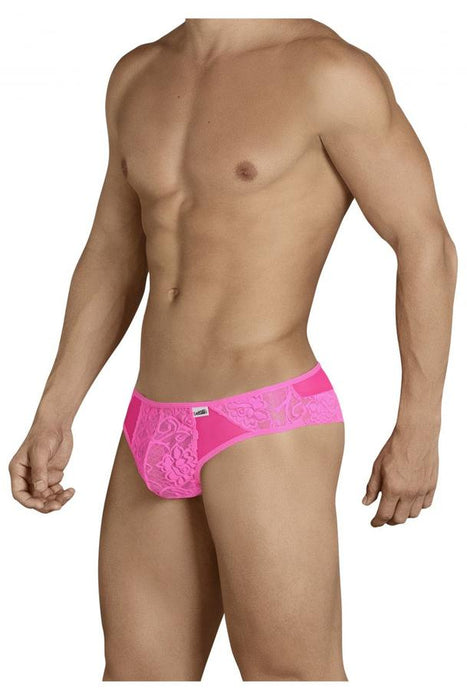 CANDYMAN Thong Lace Mesh Transparent Lingerie Sexy Pink 99385 3 - SexyMenUnderwear.com