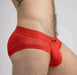 Casual Briefs Classic MASKULO Breathable Microfiber Mesh Brief RED BR072-10 15 - SexyMenUnderwear.com