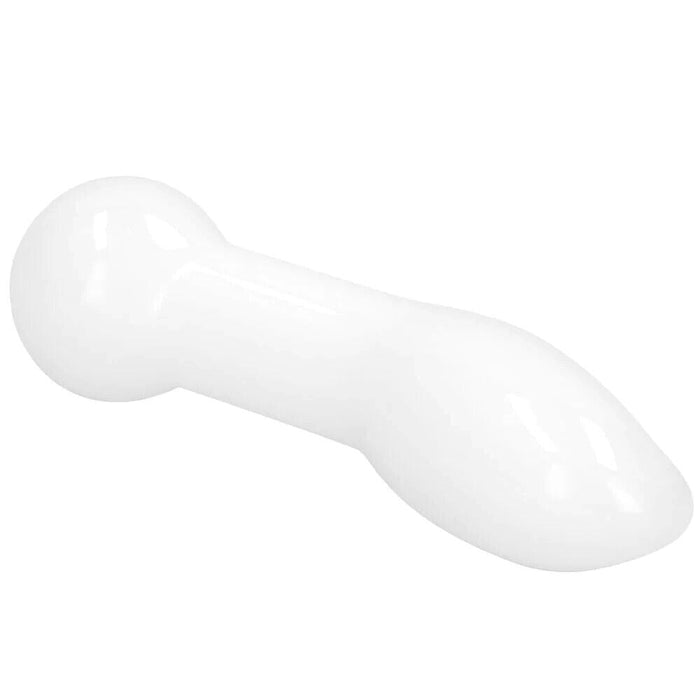 Chrystalino Blaze Glass Butt Plug in White