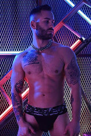 Classic Jock BREEDWELL Jockstrap New School Woven Fabric Soft Pouch Camo-Black 8 - SexyMenUnderwear.com