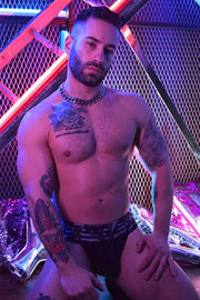 Classic Jock BREEDWELL Jockstrap New School Woven Fabric Soft Pouch Camo-Black 8 - SexyMenUnderwear.com