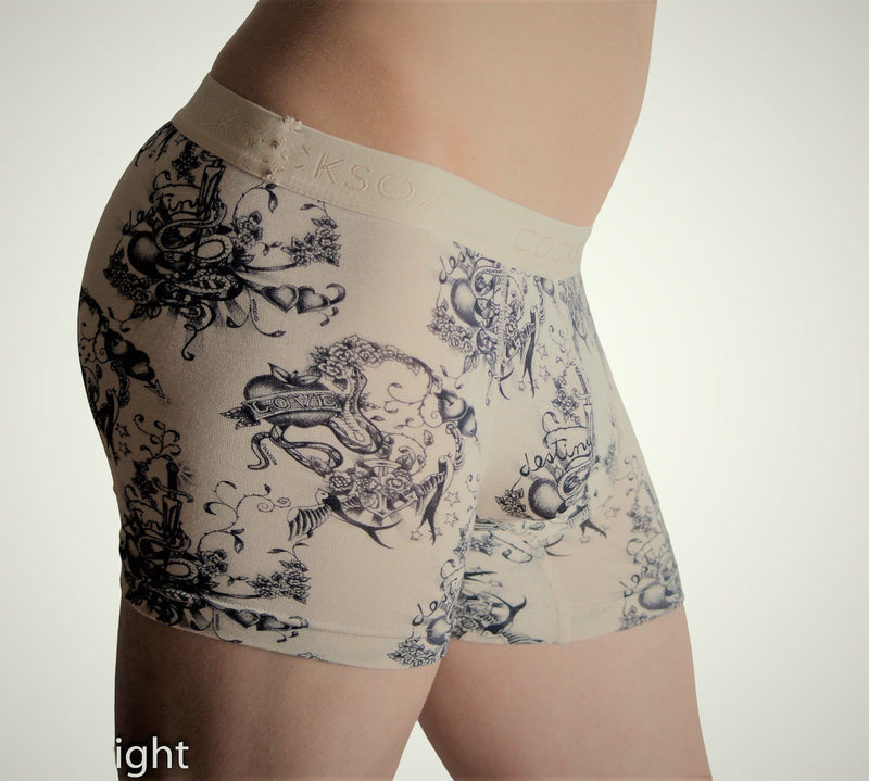 Cocksox Boxer Trunk Men Long Boxers Micro modal Inked CX12INK 18 - SexyMenUnderwear.com