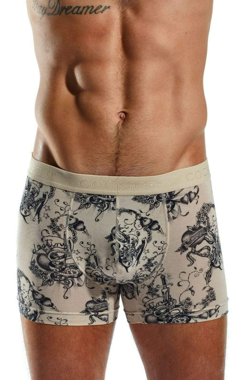 Cocksox Boxer Trunk Men Long Boxers Micro modal Inked CX12INK 18 - SexyMenUnderwear.com