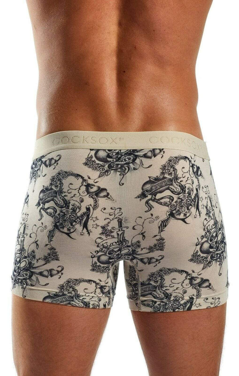Cocksox Boxer Trunk Men Long Boxers Micro modal Inked CX12INK 18 - SexyMenUnderwear.com