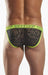 Cocksox Brief Enhancer Pouch Briefs Shredded Bikini Atomic Green CX16SD 19 - SexyMenUnderwear.com