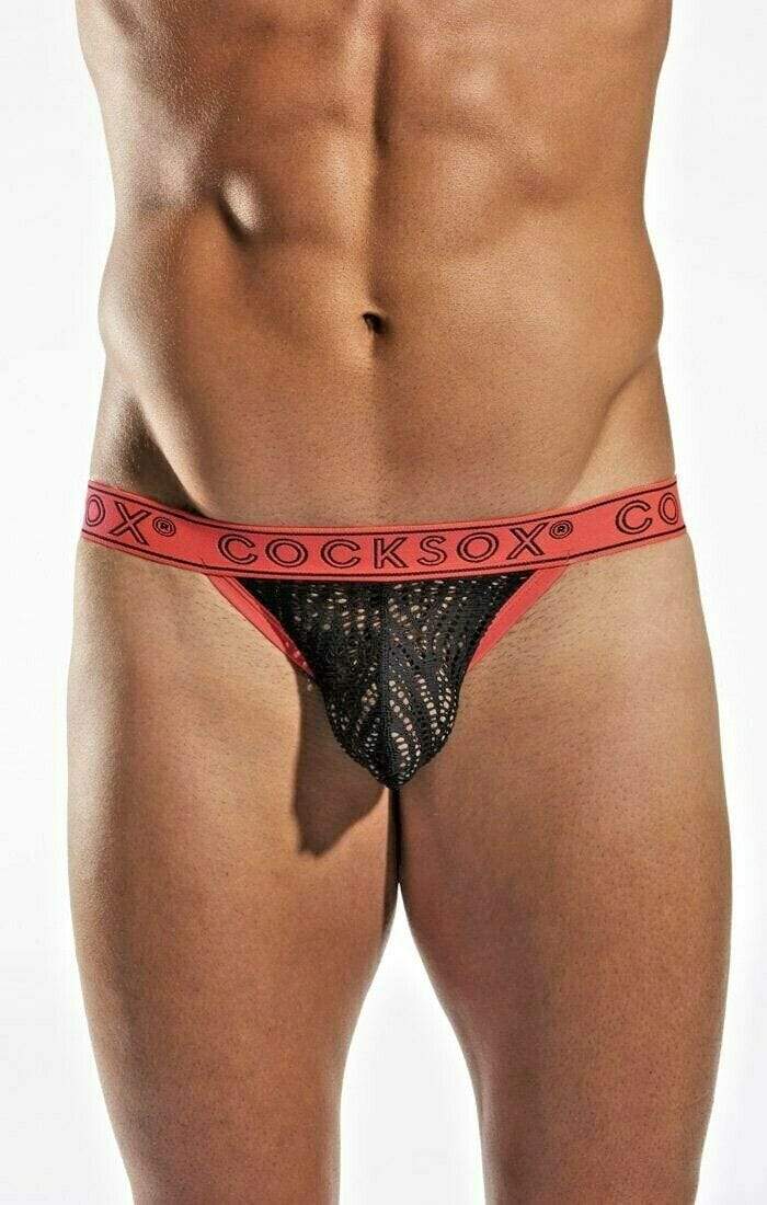 Cocksox Brief Enhancer Pouch Briefs Shredded Bikini Slip Red CX16SD 19 - SexyMenUnderwear.com