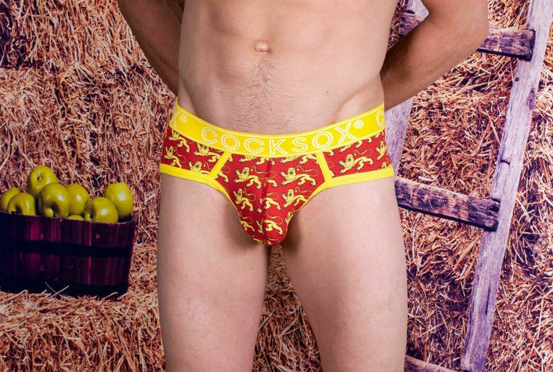 Cocksox Brief Enhancer Pouch Sport Briefs Conqueror Dragon Red CX76CQ 23