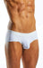 Cocksox Sports Brief Retro Style Briefs Performance Supplex White CX76N 17 - SexyMenUnderwear.com