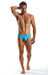 COCKSOX Swimwear Suportive Snug Pouch Drawstring Swim-Brief Baseline Blue CX04 21 - SexyMenUnderwear.com