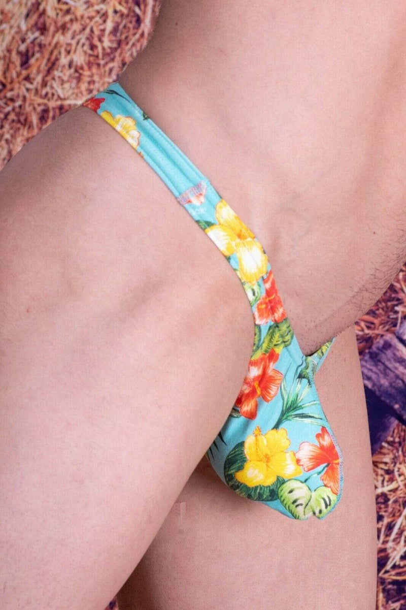 Cocksox Thong Enhancer Pouch Tangas Hombres Hibiscus Cruise CX05CR 13 - SexyMenUnderwear.com