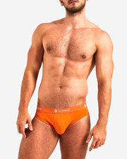 Cotton Briefs TEAMM8 Super Low Rise Brief Unbeatable Comfort Flame Orange 1 - SexyMenUnderwear.com