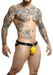 DNGEON MOB Eroticwear Jockstrap ChainLink Leather-Look Jock O/S Yellow DMBL02 2 - SexyMenUnderwear.com