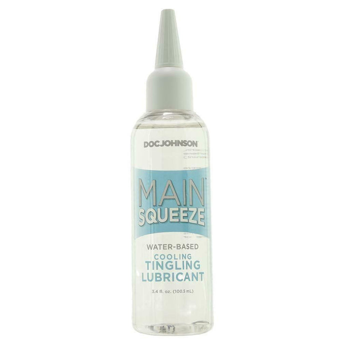 DOC Johnson Main Squeeze Water-Based Cooling Tingling Lubricant in 3.4o I - SexyMenUnderwear.com