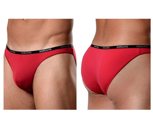 Doreanse Aire Brief Low-Rise & Lean Bikini Cut Briefs Red 1395 19A - SexyMenUnderwear.com