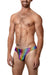 Doreanse Bikini Disco Briefs Low-Rise & Lean Cut Brief In Rainbow 1373 - SexyMenUnderwear.com