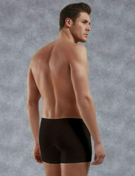DOREANSE Boxer Adonis anatomical Long Boxers Black 1770 6 - SexyMenUnderwear.com