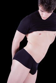 DOREANSE Boxer Adonis Hipster Trunk Soft Cotton Black 1750 8 - SexyMenUnderwear.com