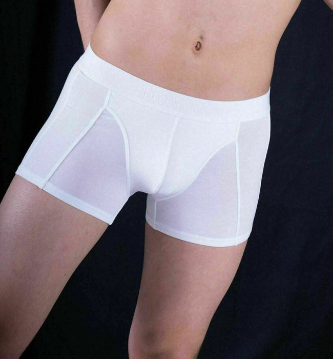 DOREANSE Boxer Casual Cotton Modal Boxer White 1755 10 - SexyMenUnderwear.com