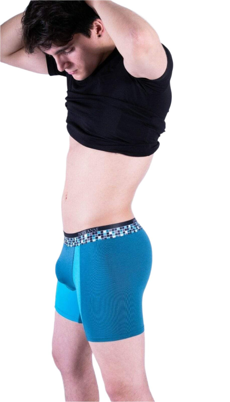 Doreanse Boxer Fitted Cotton And Modal Fabric Green Emerald 1710 5 - SexyMenUnderwear.com