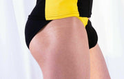 Doreanse Brief Basic Micro Briefs Slip Bikini Cut Black/Yellow 1099 2A - SexyMenUnderwear.com