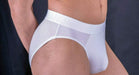 DOREANSE Brief Mens Slip With Pouch Reforming White 1225 11 - SexyMenUnderwear.com