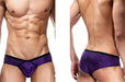 DOREANSE Brief Slip Boost Cheeky Microfiber Purple 1377 20 - SexyMenUnderwear.com