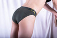 Doreanse Briefs Slit Briefs Big Logo Pouch Reforming Khaki 1225 11 - SexyMenUnderwear.com
