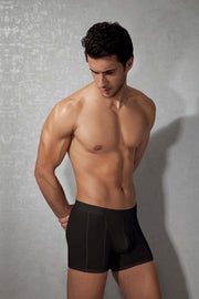 DOREANSE Casual Cotton Boxer Super Soft Modal Boxer Black 1755 10 - SexyMenUnderwear.com