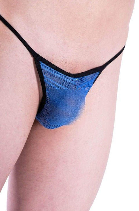 Doreanse Honeycomb String For Men Air Sheer Blue 1306 19 - SexyMenUnderwear.com