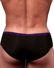 DOREANSE Men Brief Boost Cheeky Silk Fabric Underwear Men Black 1377 20 - SexyMenUnderwear.com