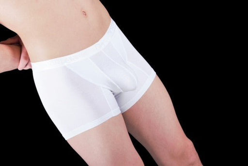 DOREANSE mens Boxer Adonis anatomical Long Boxer White 1770 6 - SexyMenUnderwear.com