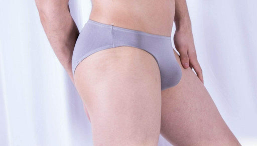 DOREANSE Mens Micro Briefs Sexy Fashion Cotton Modal Lycra Slip Gray 1281 13 - SexyMenUnderwear.com