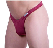 DOREANSE Mens String Underwear Euro Mens Thong Claret-Red 1392 15A - SexyMenUnderwear.com