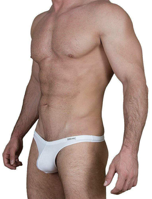DOREANSE Mens String Underwear Homme Thong White 1392 15A - SexyMenUnderwear.com