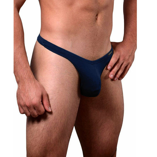 DOREANSE Mens Thongs Soft Cotton String Navy 1392 15A - SexyMenUnderwear.com
