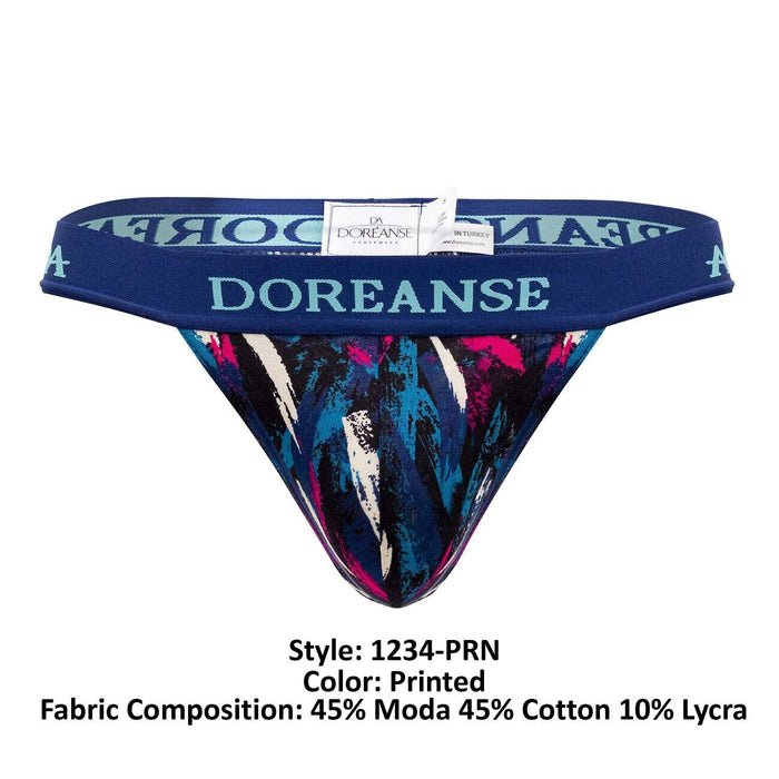 Doreanse Modal Thongs Silky Soft Mens String Neon Sports 1234 - SexyMenUnderwear.com