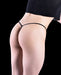 DOREANSE String For Men G String Homme Black Panther Stripe Glossy 1326 1A - SexyMenUnderwear.com