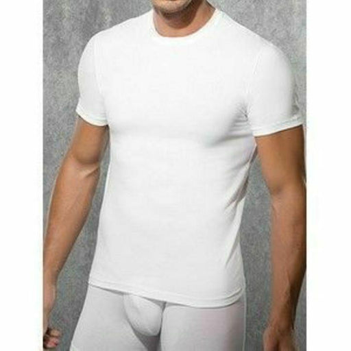DOREANSE T-Shirt Basic Crew Neck Short Sleeved White 2550 3 - SexyMenUnderwear.com